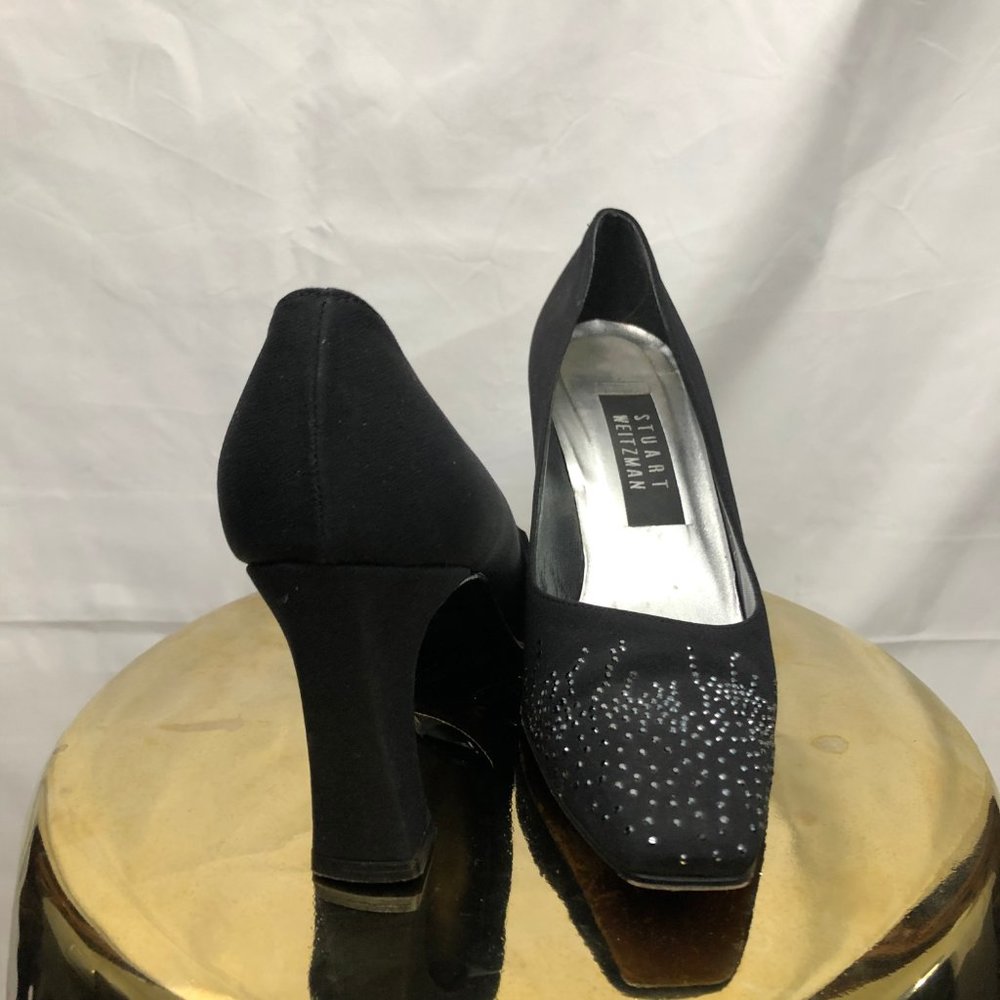 Stuart Weitzman Sparkly Box Toed Heels - image 2
